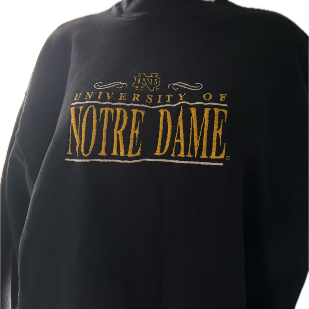 Vintage 90's University of Notre Dame Navy Crewneck